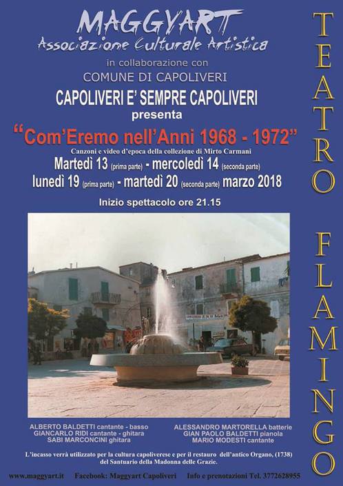 Al Flamingo il 13 e 14 marzo lo spettacolo “Com’eremo nell’anni 1968 – 1972”.
