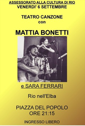  A  RIO  ELBA  UNA SERATA  TRA MUSICA  E  POESIA  CON IL CANTAUTORE MATTIA BONETTI