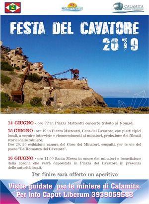 


IL 14, 15 E 16 GIUGNO A CAPOLIVERI  FESTA DEL CAVATORE 2019. 
